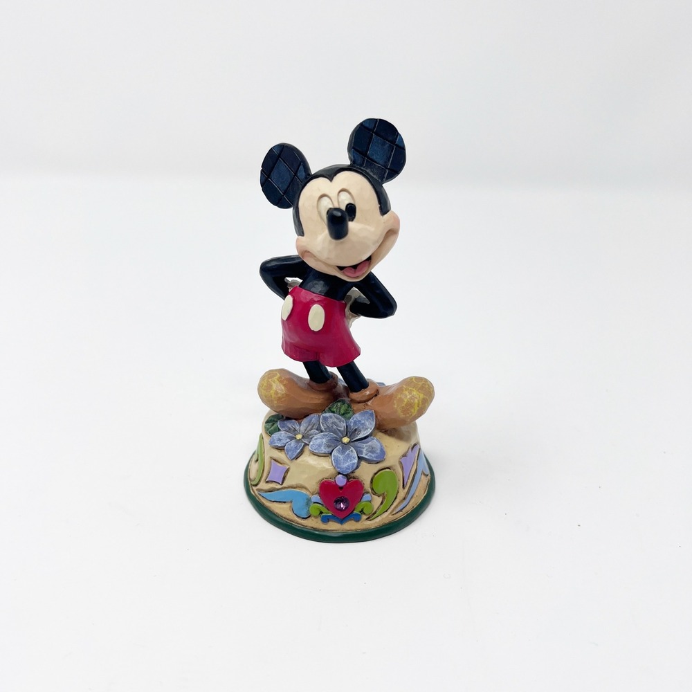 Jim Shore Disney Mickey Mouse October Birthstone Month Figure